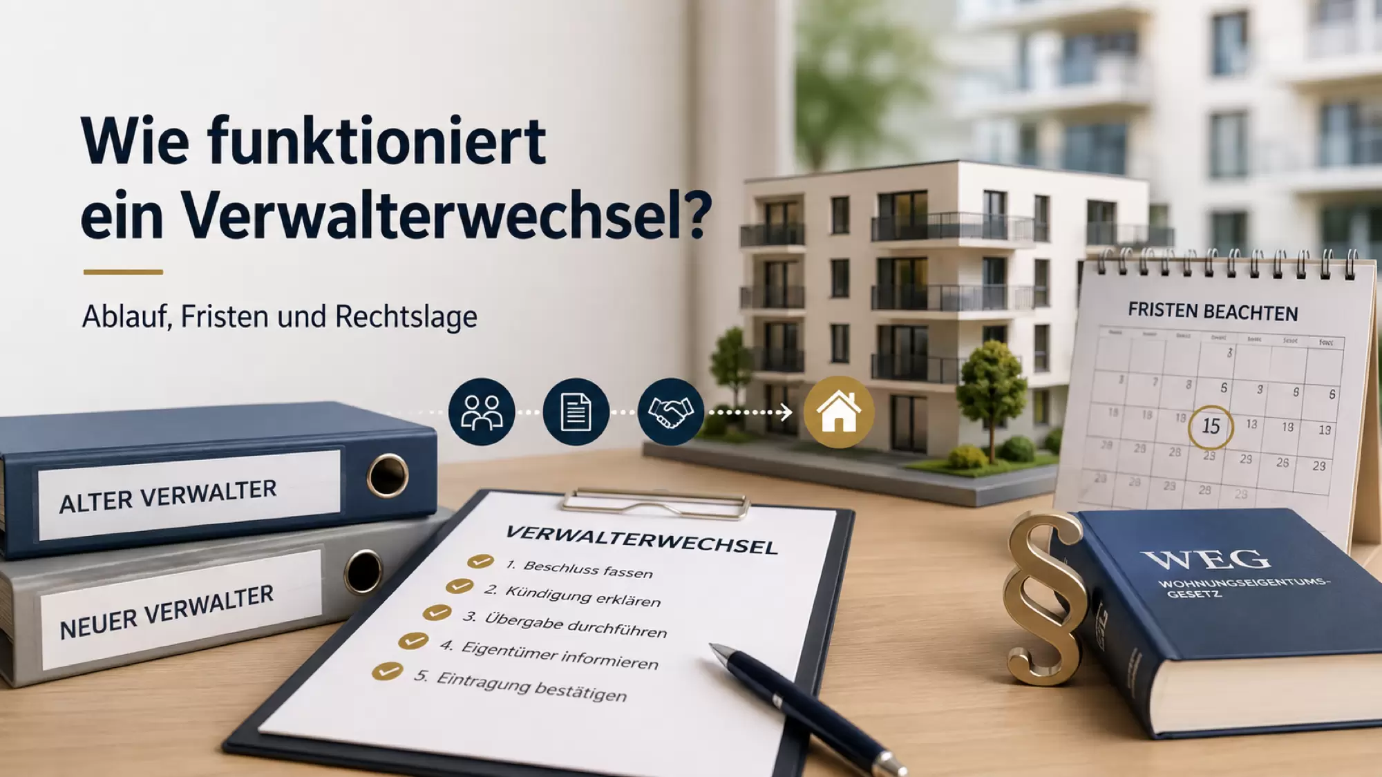 Wie funktioniert ein Verwalterwechsel? Ablauf, Fristen und Rechtslage