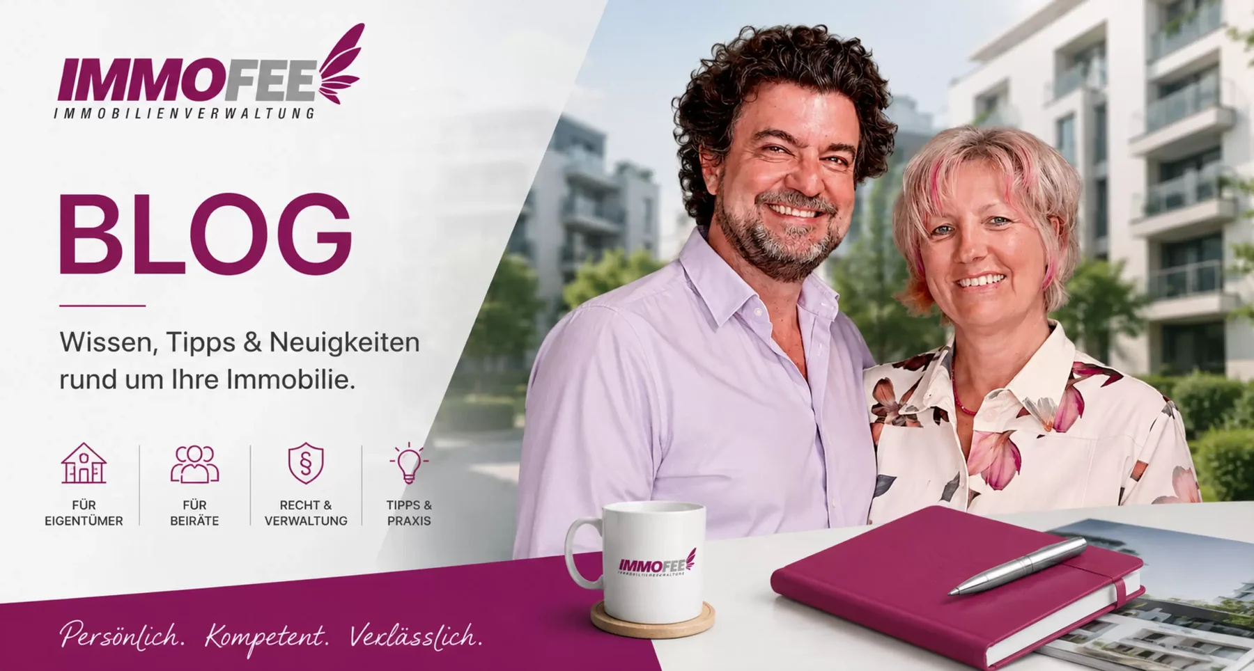 ImmoFee Blog: Wissen, Tipps und Neuigkeiten rund um Ihre Immobilie. Frauke und Justin Jernoiu von der ImmoFee KG.